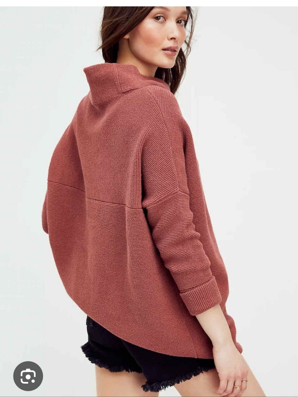 FREE PEOPLE I US S Ottoman Slouchy Sweater I berry blush